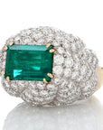 David Webb Emerald and Diamond Ring
