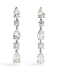 Mixed Shape Diamond Dangle Earrings