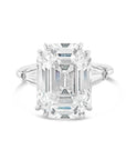 Emerald Cut Diamond Three-Stone Ring
