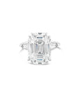 Emerald Cut Diamond Three-Stone Ring