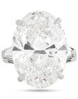 Oval Cut Diamond Three-Stone Ring