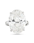 Oval Cut Diamond Three-Stone Ring
