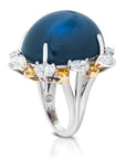 Oscar Heyman Star Sapphire and Diamond Ring