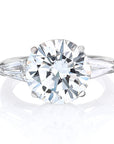 Round Brilliant Diamond Three-Stone Ring