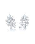 Harry Winston Cluster Diamond Earrings