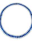 Bvlgari Diamond and Sapphire Necklace, Earring, Bracelet, and Ring Suite