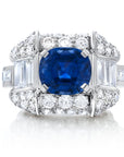 Bvlgari Diamond and Sapphire Necklace, Earring, Bracelet, and Ring Suite