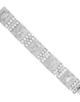 Emerald, Marquise, Baguette, and Round Cut Diamond Bracelet