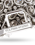 Van Cleef & Arpels Platinum Cheval Round Diamond Flexible Bracelet