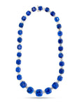 Cushion Cut Diamond and Sapphire Graduated Riviera Necklace