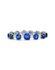 Cushion Cut Sapphire and Diamond Bracelet