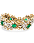 David Webb Emerald and Diamond Bracelet