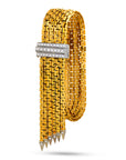 Vintage Diamond and Gold Tassel Bracelet