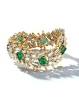David Webb Emerald and Diamond Bracelet