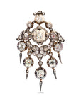 Antique Diamond Collet Set Brooch