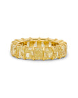 Radiant Cut Fancy Yellow Diamond Eternity Band