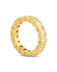 Radiant Cut Fancy Yellow Diamond Eternity Band