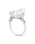 Pear Shape Diamond Three-Stone Ring