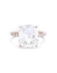Cushion Cut Hidden Halo Diamond Ring