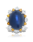 Oscar Heyman Star Sapphire and Diamond Ring