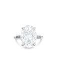 Oval Cut Diamond Hidden Halo Ring