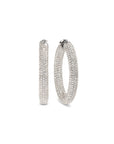 Pavé Diamond Hoop Earrings