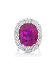 Burma Ruby and Diamond Ring