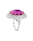 Burma Ruby and Diamond Ring