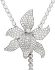 Cartier Caresse de Orchide Diamond and Rubellite Drop Necklace
