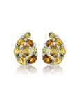 Verdura Multi-Color Stone Paisley Earrings