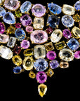 David Webb Multi-Color Sapphire Necklace