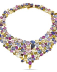 David Webb Multi-Color Sapphire Necklace
