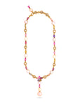 Bvlgari Diamond, Pearl, and Multicolor Sapphire Necklace