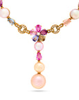 Bvlgari Diamond, Pearl, and Multicolor Sapphire Necklace