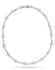 Henry Dunay Diamond Hammered Textured Necklace