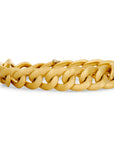 Nicolis Cola Vintage Brushed Curb Link Chain Necklace