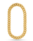 Nicolis Cola Vintage Brushed Curb Link Chain Necklace