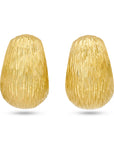 Tiffany & Co. Textured Finish Demi Hoop Clip On Earrings