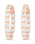 Diamond Hoop Earrings
