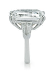 Emerald Cut Diamond Three-Stone Ring