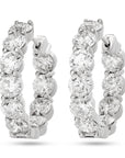 Diamond Hoop Earrings