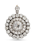 Antique Victorian Collet Set Diamond Necklace