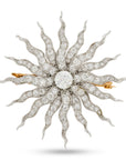 Starburst Diamond Brooch