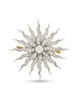 Starburst Diamond Brooch