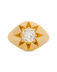 Starburst Gypsy Old Mine Cut Diamond Ring