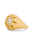 Starburst Gypsy Old Mine Cut Diamond Ring