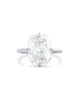 Radiant Cut Diamond Solitaire Compass Prong Ring