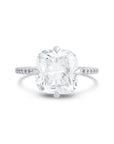 Cushion Cut Diamond Compass Prong Ring