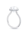 Cushion Cut Diamond Compass Prong Ring