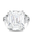 Emerald Cut Diamond Three-Stone Ring